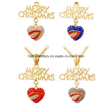 Joyería de Navidad / Collar de Navidad / Colgantes de Navidad (XJW13343)